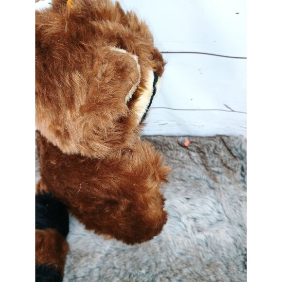 Stuffed Raccoon Plush Toy - 12" Brown &‎ Tan Soft Cuddly Animal Acme Premium 80s - Picture 4 of 5